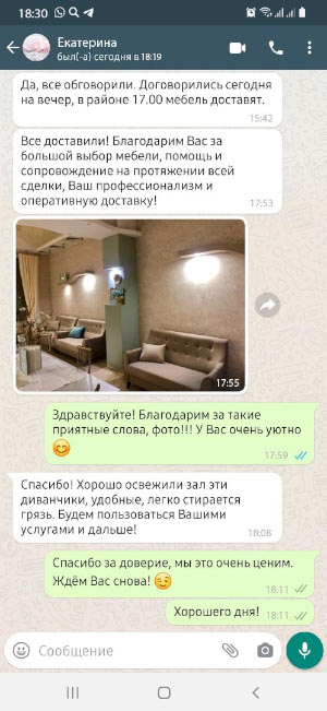 Скриншот реального отзыва RU-divan.RU №5