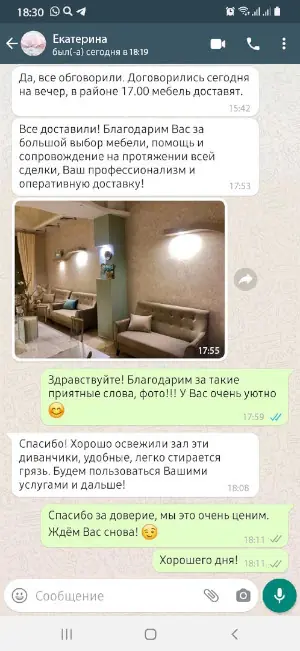 Скриншот реального отзыва RU-divan.RU №5
